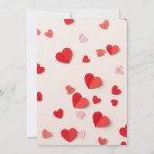 Galentine’s Party Invitation Printable, Pink & Red Einladung (Rückseite)