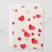 Galentine’s Party Invitation Printable, Pink & Red Einladung (Rückseite)