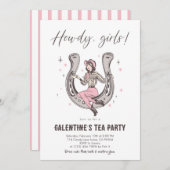 Galentine’s Tea Party Invitation Einladung (Vorne/Hinten)