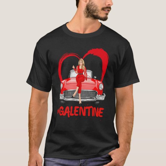 Galentine Single Best Bestie Valentines Day Women T-Shirt (Vorderseite)