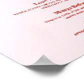 Galentiner Party Cocktail Drinks Menü Unterschrift Poster (Ecke)