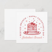 Galentiner-Tag besticht durch seine Koquette Einladung (Vorne/Hinten)