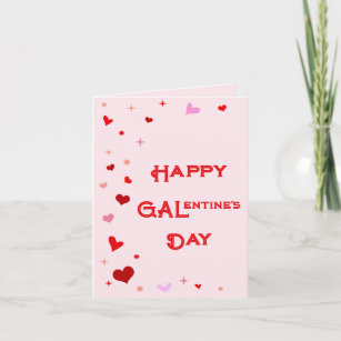 Galentiner-Tag Girl Friends Valentinstag Karte