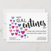 Galentiner-Tag-Party Einladung (Vorderseite)