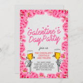 Galentiner-Tag-Party Einladung (Vorne/Hinten)