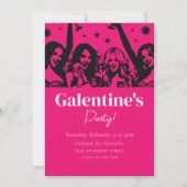 Galentiner-Tag-Party Einladung (Vorderseite)