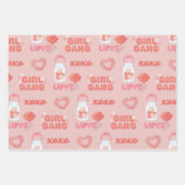 Galentiner-Tagesmuster Geschenkpapier Set (Vorderseite)