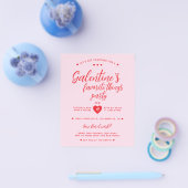 Galentiner's Favorite Things Party Budget Einladun Flyer (Einzeln)