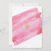 Galentines Aquarell-Einladung Einladung (Rückseite)
