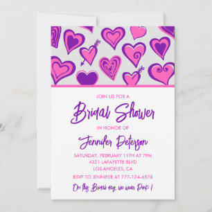 Galentines-Brautparty-Einladung Süßes Herz Einladung