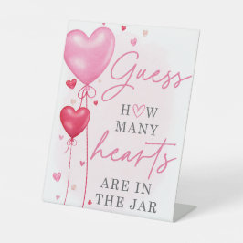 Galentines Brautparty Guess Game Sockelschild