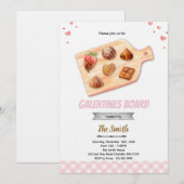 Galentine's Brett Party Einladung (Vorne/Hinten)