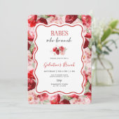 Galentine's Brunch-Einladung Einladung (Stehend Vorderseite)