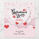 Galentine's Bubbly Weinetikett (Einzelnes Label)