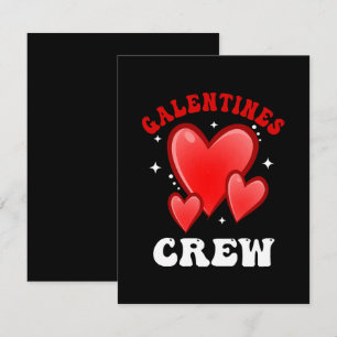 Galentines Crew Herz Mitteilungskarte