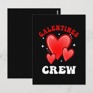 Galentines Crew Herz Postkarte