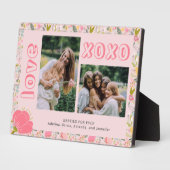 Galentine's Day best friends photo keepsake Fotoplatte (Seite)