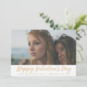 Galentines Day Bester Freund Foto Feiertagskarte (Stehend Vorderseite)