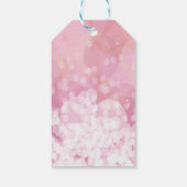 Galentines Day Bestie Pink Glitzer Valentine Geschenkanhänger (Rückseite)