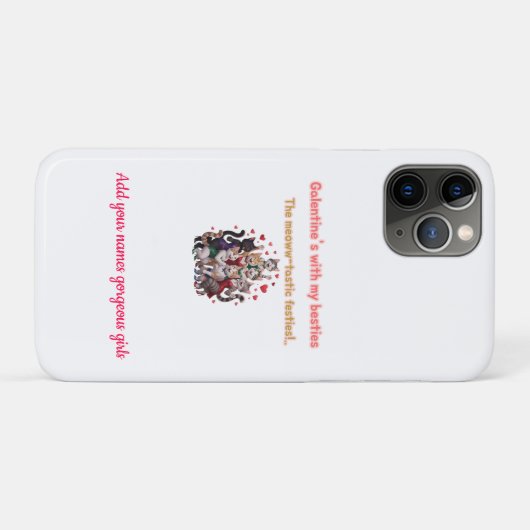 Galentine's Day BestieS forever Case-Mate iPhone Hülle (Rückseite (Horizontal))
