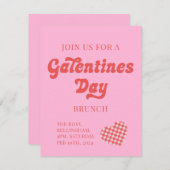 Galentines Day Brunch lädt Retro Herz ein (Vorne/Hinten)