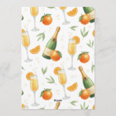 Galentines Day Brunch Mimosas Elegant Einladung (Rückseite)