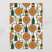 Galentines Day Brunch Mimosas Retro Einladung (Rückseite)