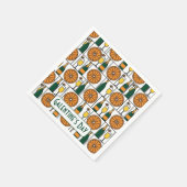 Galentines Day Brunch Mimosas Retro Serviette (Ecke)