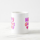 Galentines Day Bubble Letters Groovy Curvy Retro Kaffeetasse (Mittel)