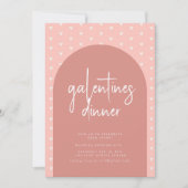 Galentines Day Dinner Einladung zum Valentinstag (Vorderseite)
