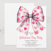 Galentine's Day 'Favorite Things' Invitation Einladung (Vorne/Hinten)