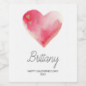 Galentines Day Friendship Bestie Liebe Gal Pal Ges Weinetikett (Einzelnes Label)