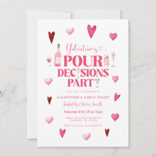 Galentine's Day Girls Night Valentine's Party Einladung