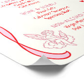 Galentine's Day Party Downloadable Drinks Poster (Ecke)