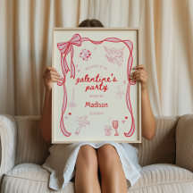 Galentine's Day Party Downloadbare Willkommensgruß