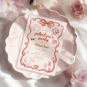 Galentine's Day-Party Einladung