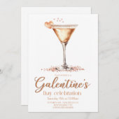 Galentine's Day party Invitation Einladung (Vorne/Hinten)