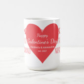 Galentine's Day Personalized Pink and Red Kaffeetasse (Mittel)