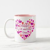 GALentines Day Pink Hearts Tasse (Links)