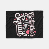 Galentine's Day Squad For Friends Festive Ladies V Fleecedecke (Vorderseite (Horizontal))