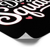 Galentine's Day Squad For Friends Festive Ladies V Poster (Ecke)