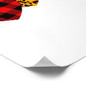 Galentines Day Squad Valentines Hearts Love Leopar Poster (Ecke)