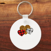 Galentines Day Squad Valentines Hearts Love Leopar Schlüsselanhänger (Vorderseite)