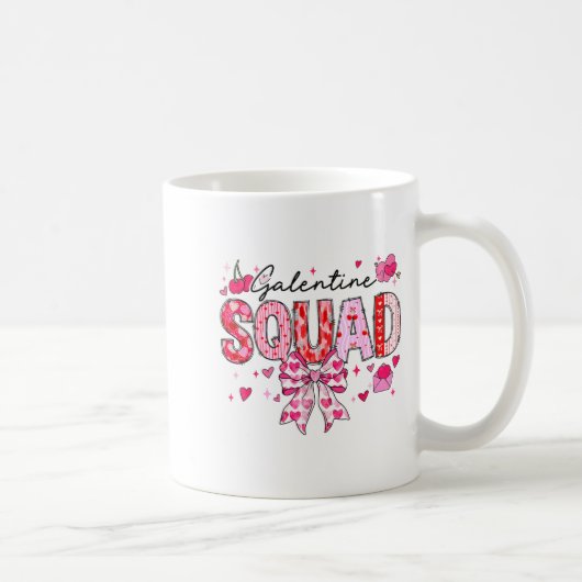 Galentines Day Women Galentines Squad Funny Valent Kaffeetasse (Rechts)