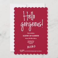 Galentine's Day xoxo Rot Hallo wunderbar!