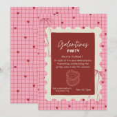 Galentines-Einladung Einladung (Vorne/Hinten)