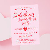 Galentine's Favorite Things Party Valentins Einladung