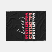 Galentines Gang - Galentine's Day Gals Sisterhood Fleecedecke (Vorderseite (Horizontal))