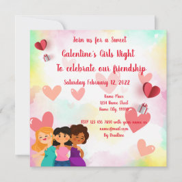 Galentine's Girls Night Einladung