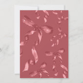 Galentines Girls Night Party Bow Einladung (Rückseite)